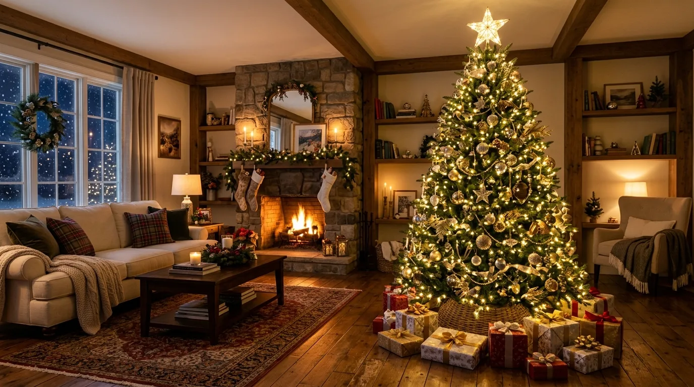 Magical Christmas tree decor styled as a stunning holiday centerpiece.
